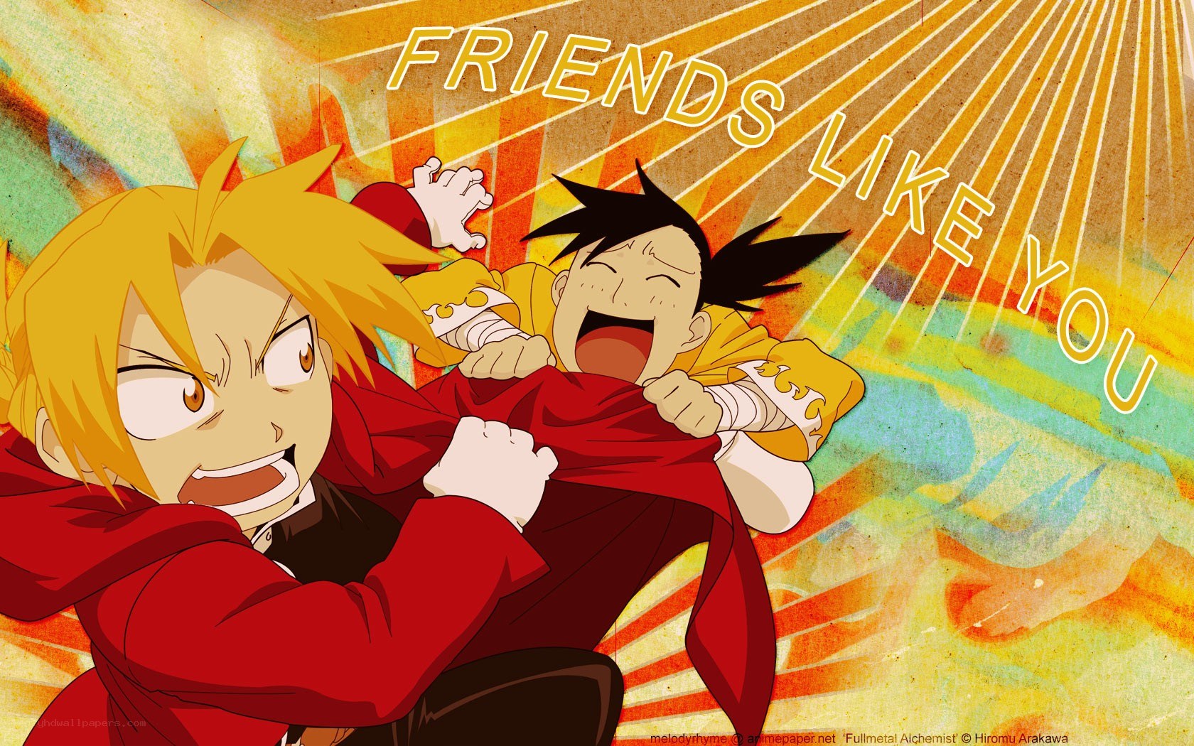 Fullmetal Alchemist friendship moment