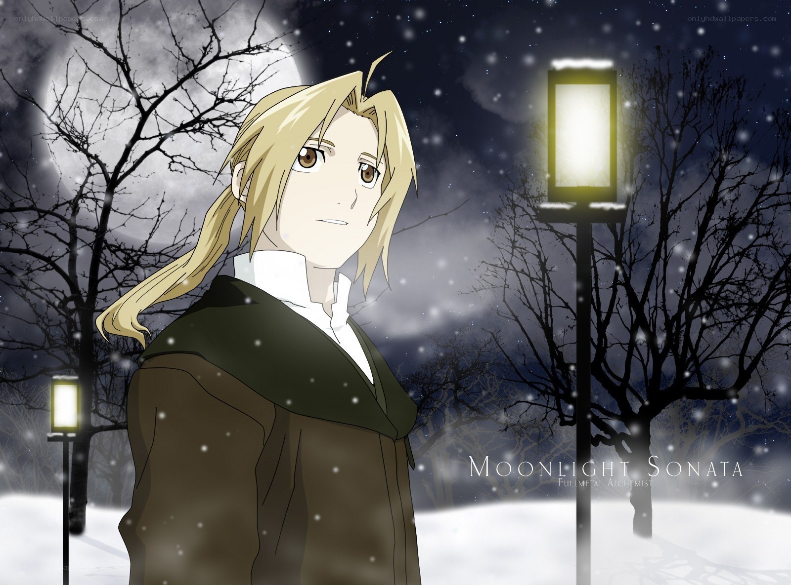 Fullmetal Alchemist moonlight scene