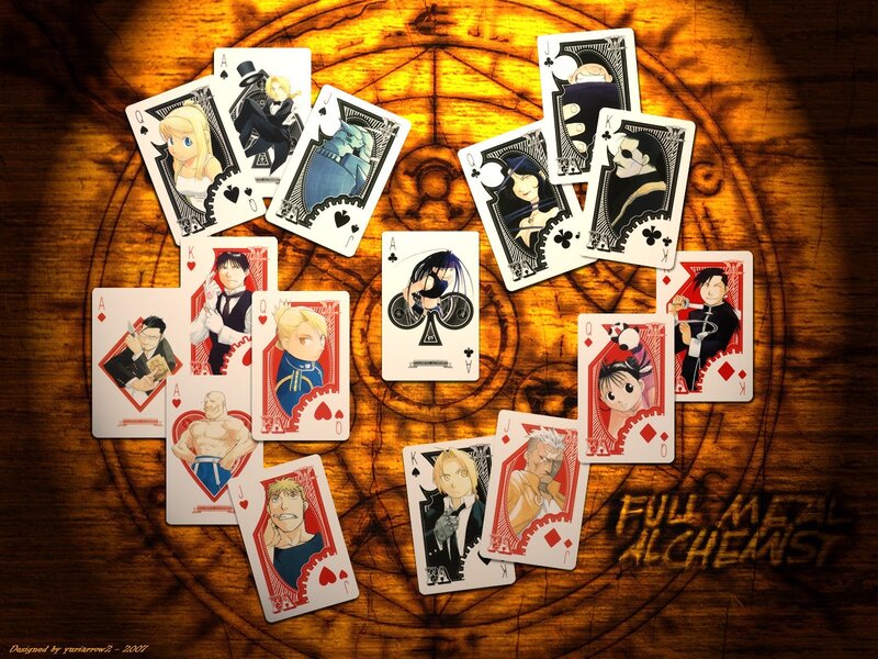 Fullmetal Alchemist Playing Cards — Brown, Dramatic