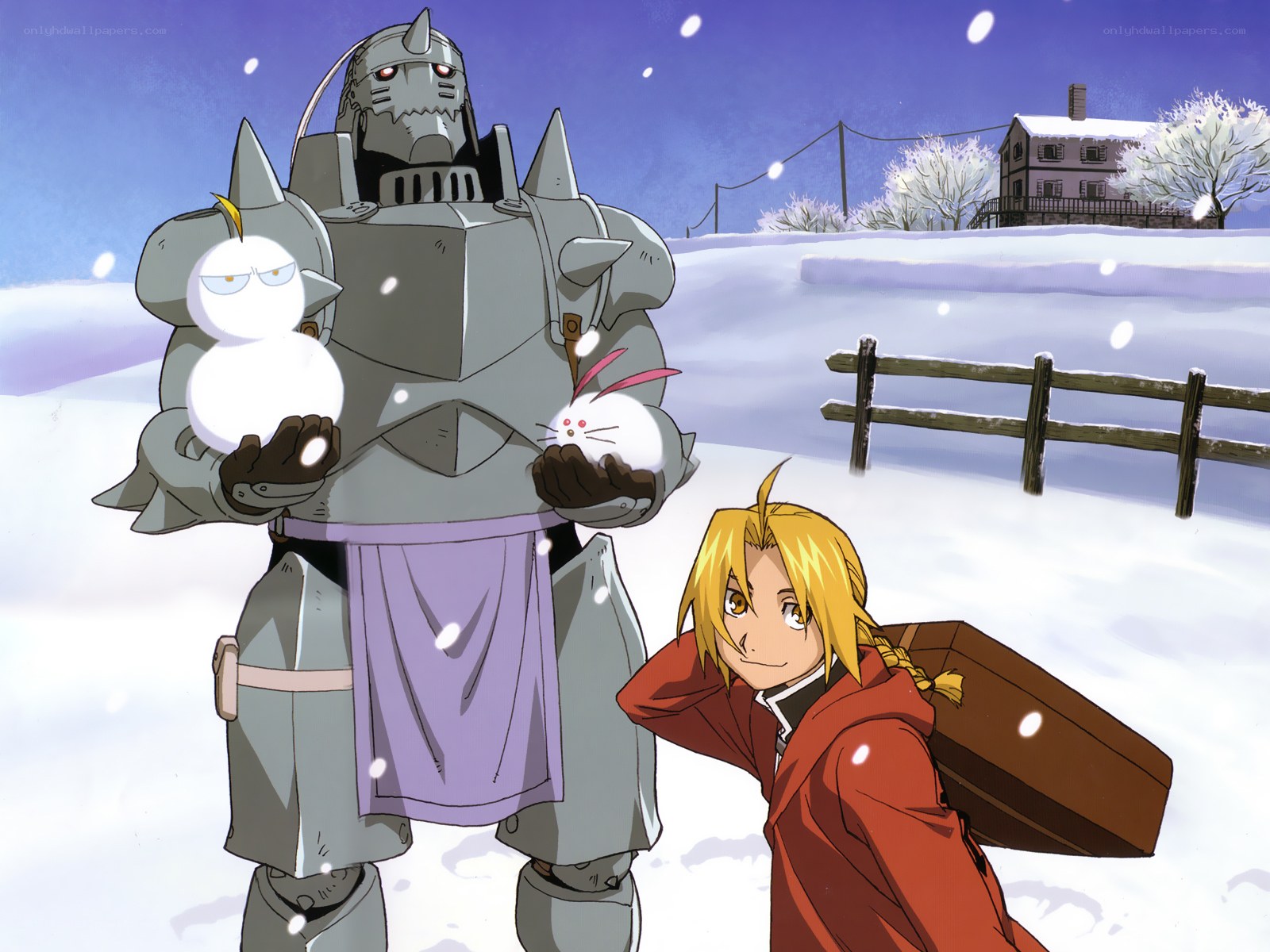 Fullmetal Alchemist winter scene