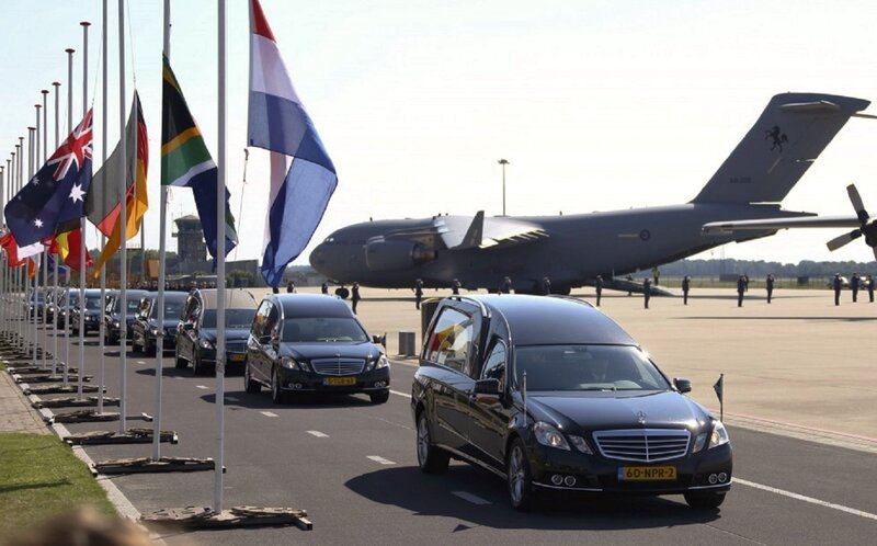 Funeral Procession on Tarmac