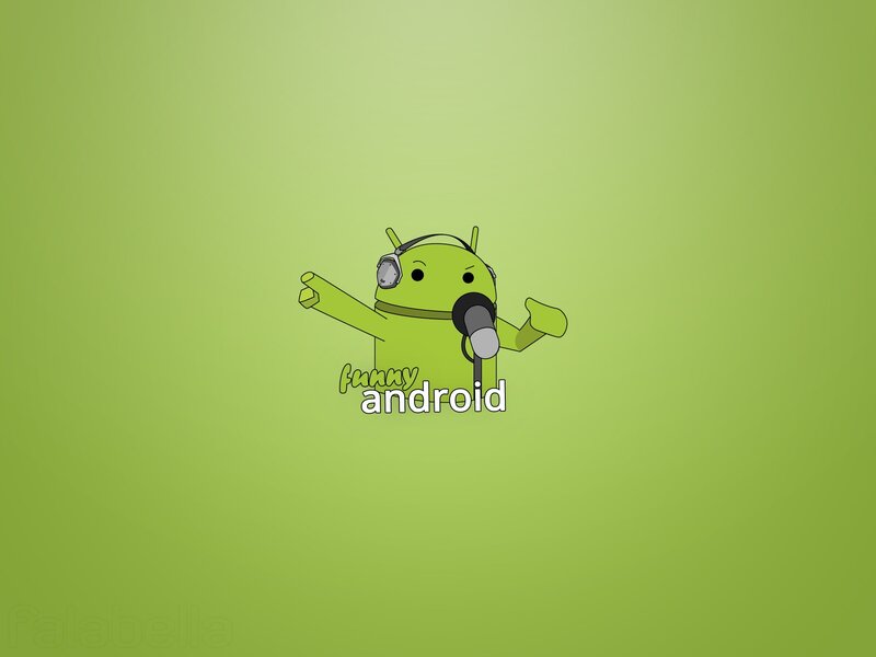 funny android character