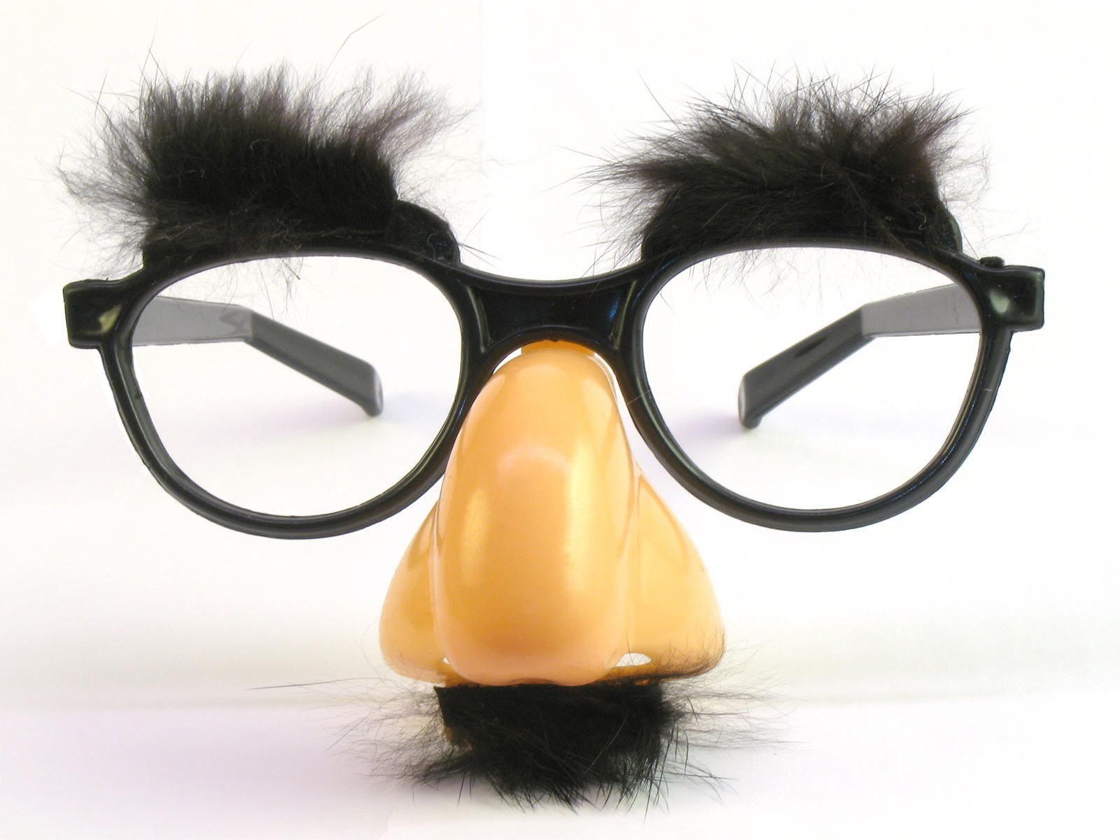 funny glasses and nose prop