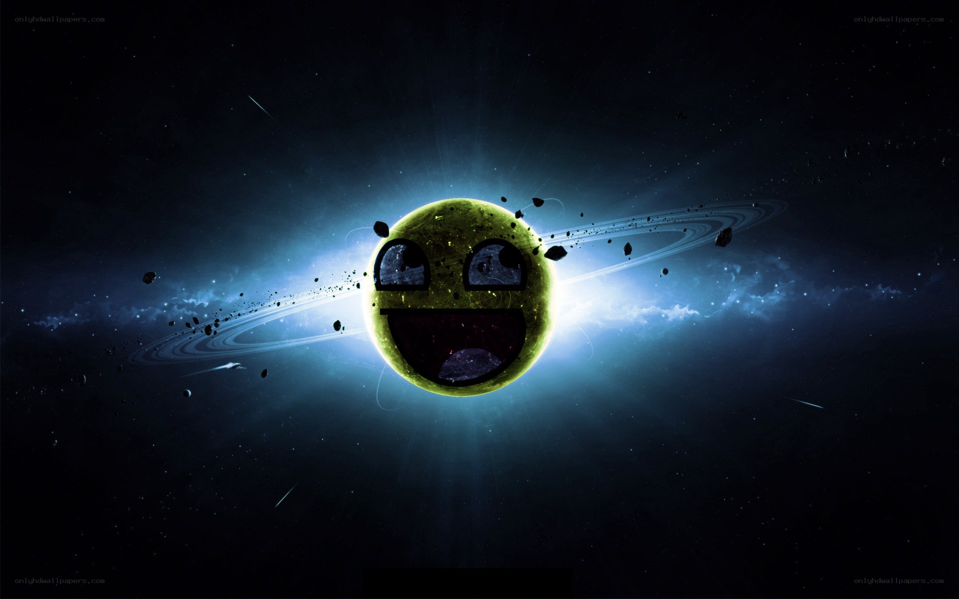 funny planet in space