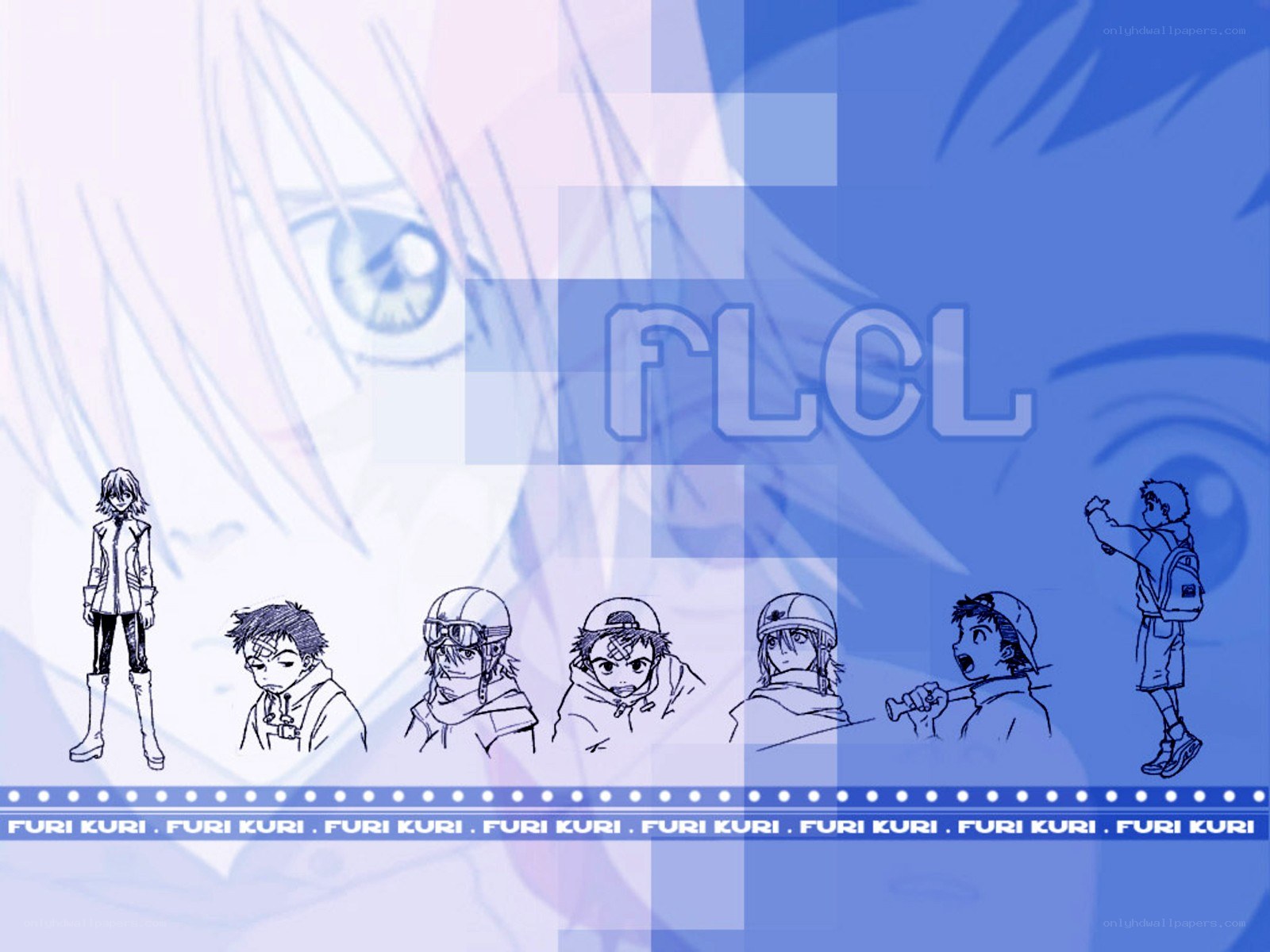 Furi Kuri anime character lineup