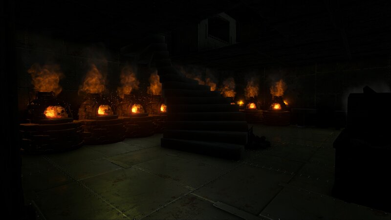 Furnaces in Industrial Room