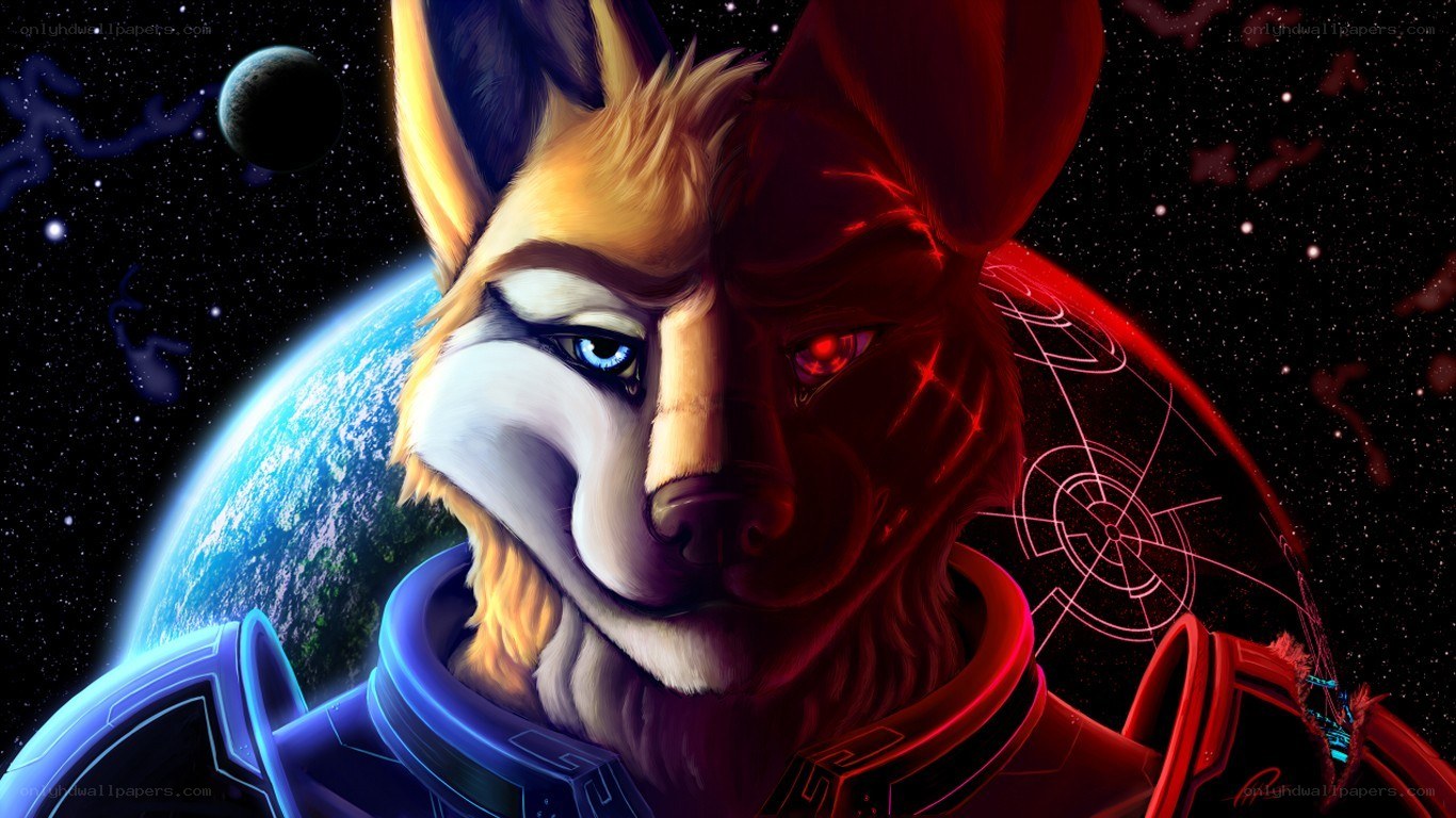 Furry astronaut in space