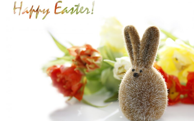 Furry Bunny Figurine