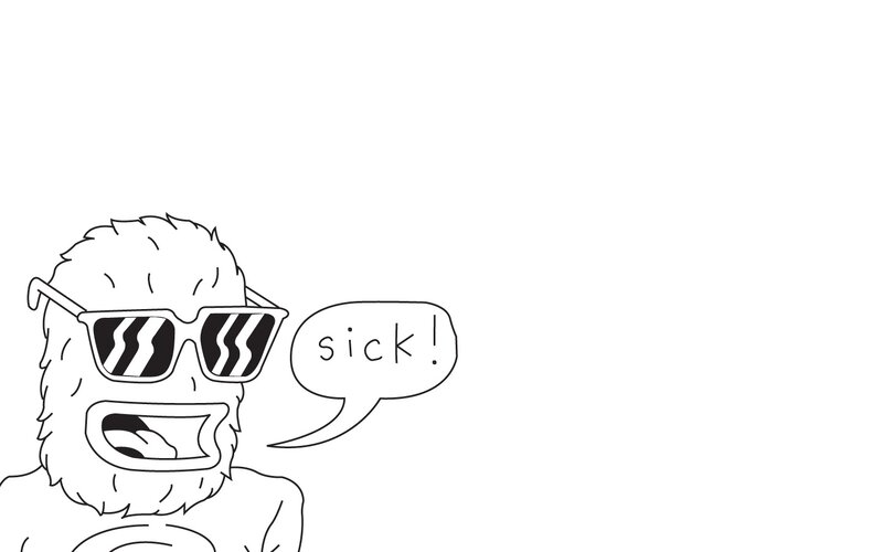 furry character saying sick