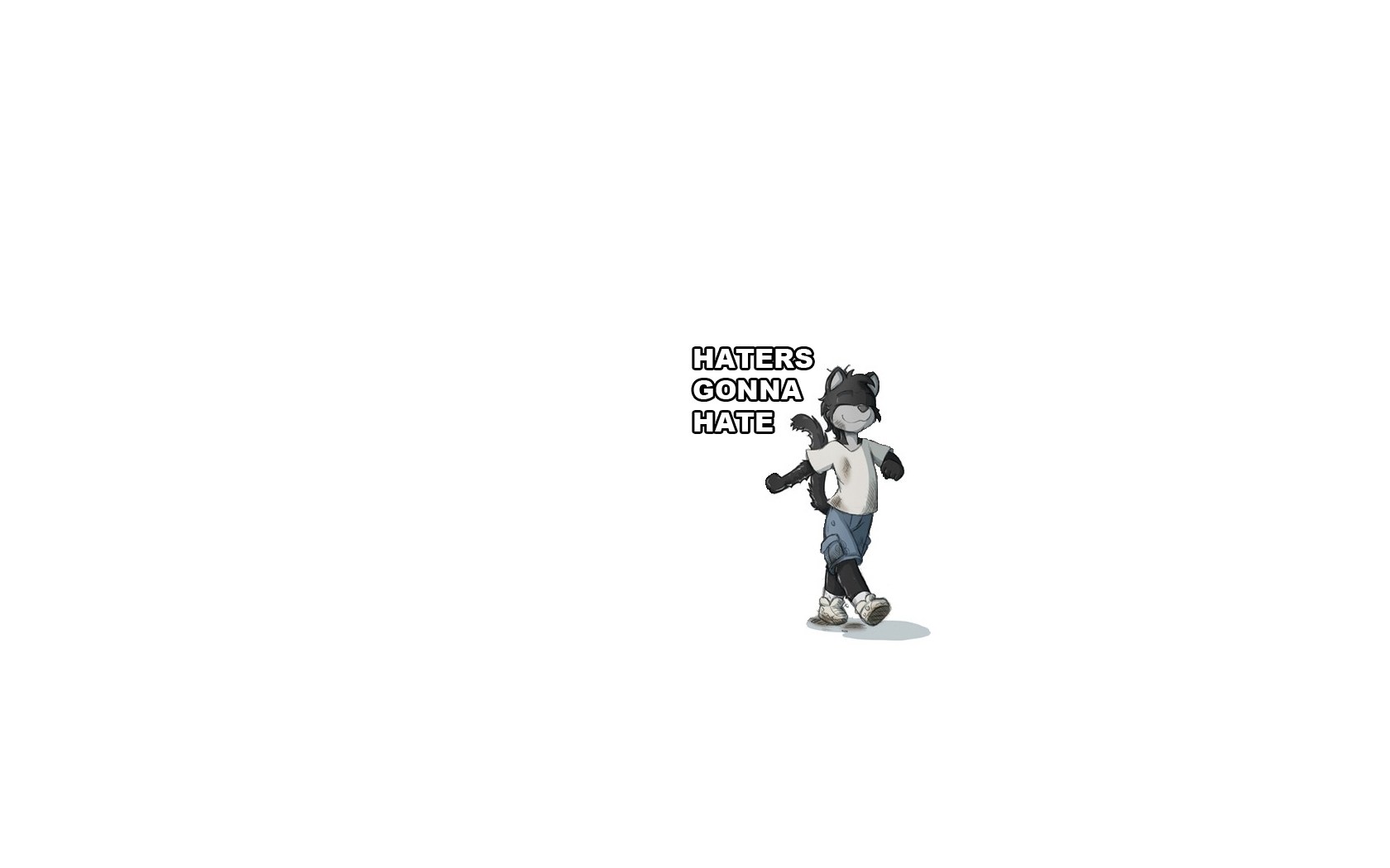 furry character with text