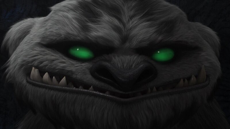 Furry Creature Face — Gray