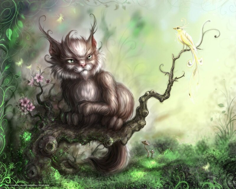 Furry creature in a magical forest
