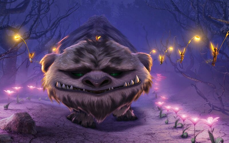 Furry Creature in Forest — Purple