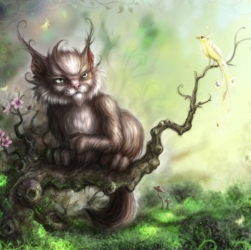 Furry Creature on Branch