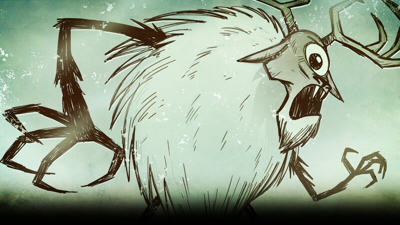 Furry Creature with Antlers