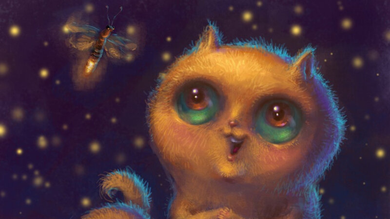Furry Creature with Firefly