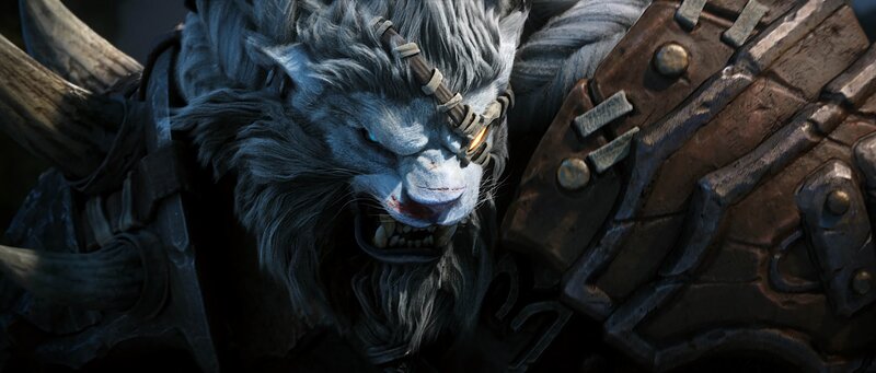 Furry Creature with Horns — Gray, Intense