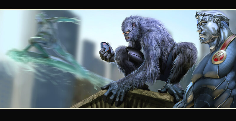 Furry Creature with Phone — Gray