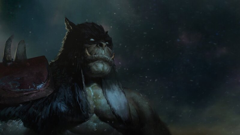Furry Creature with Tusks — Black