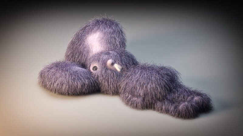 furry creature with tusks