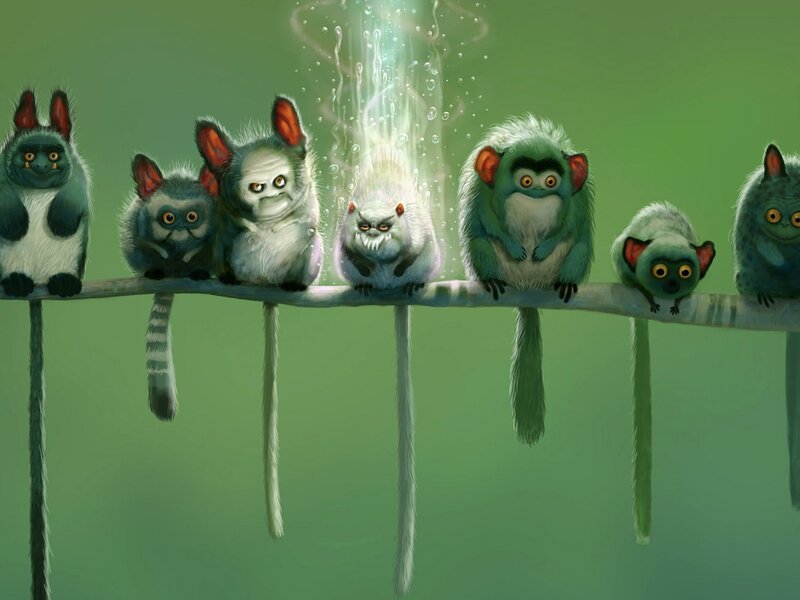 Furry Creatures on Branch