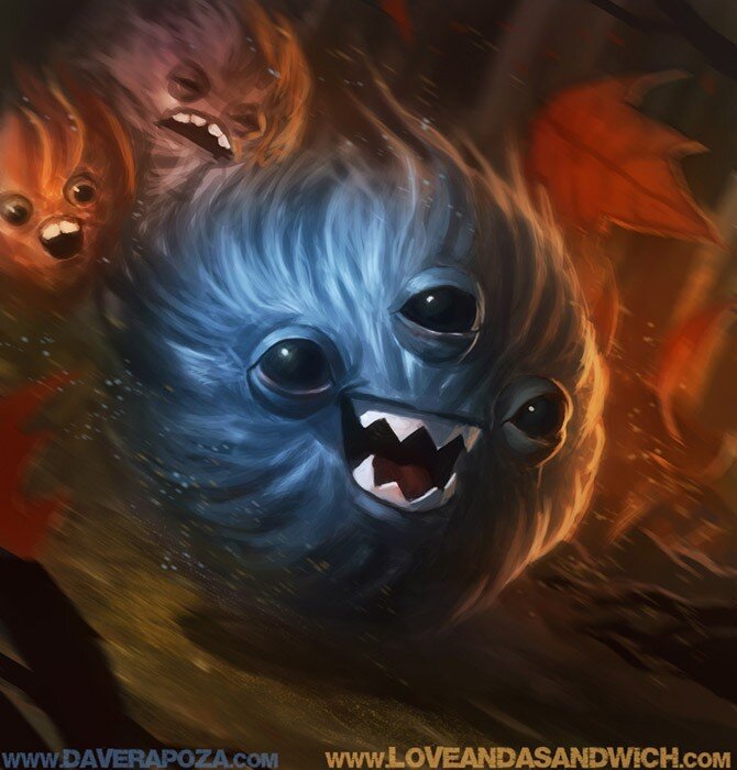 furry monsters in motion