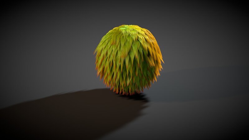 Furry sphere object