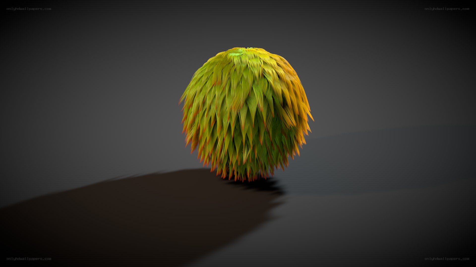 Furry sphere object
