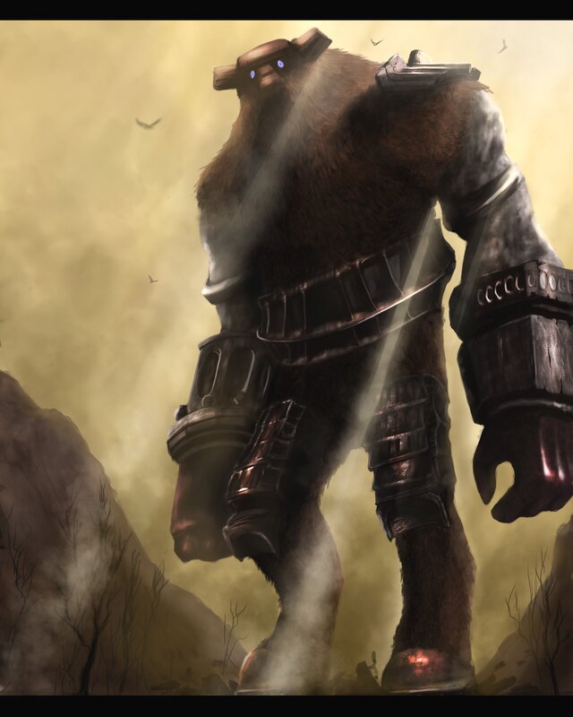furry warrior in armor