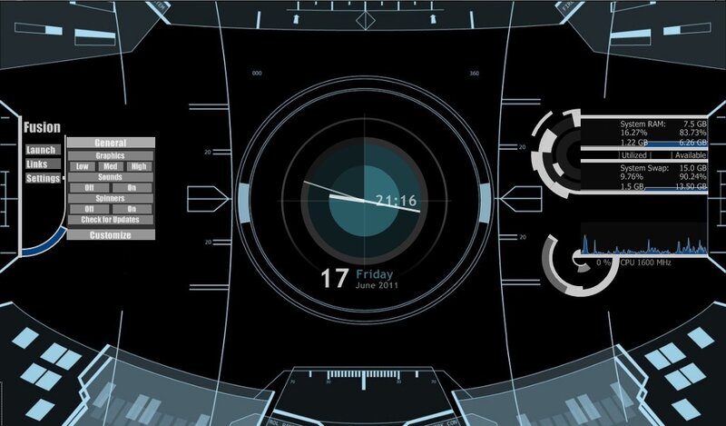 Fusion desktop interface