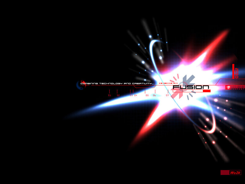 Fusion technology abstract background