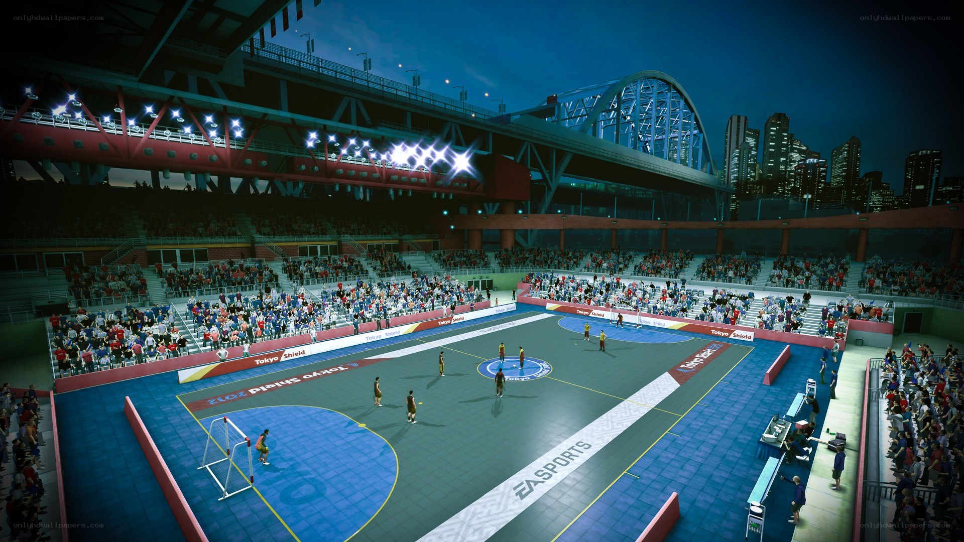Futsal match in Tokyo stadium