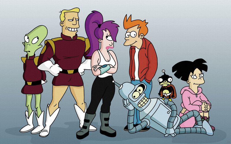 Futurama cast group shot