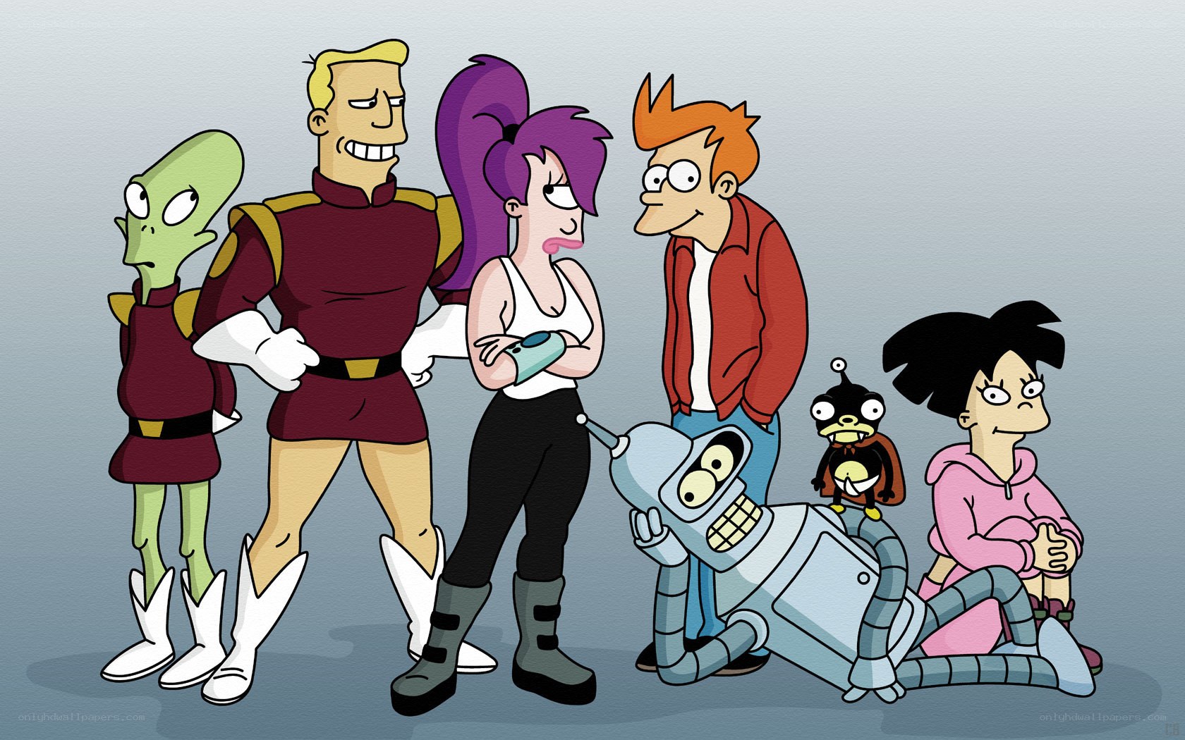 Futurama cast group shot