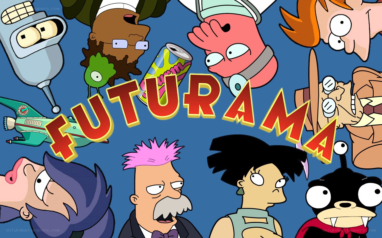 Futurama character collage