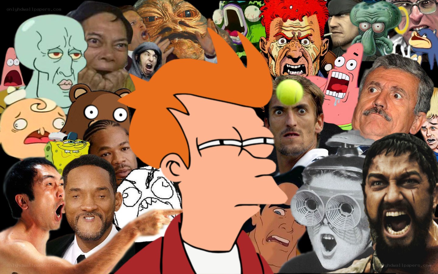 Futurama character collage