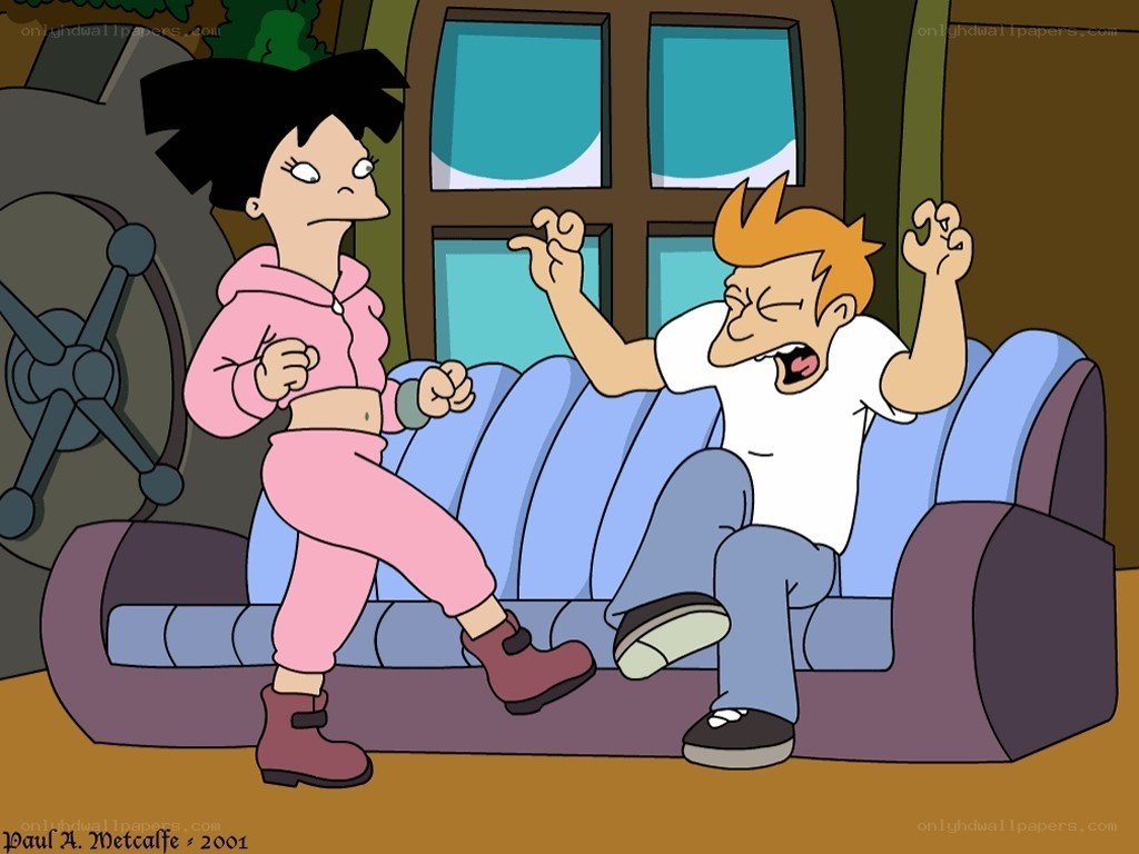 Futurama character fight scene