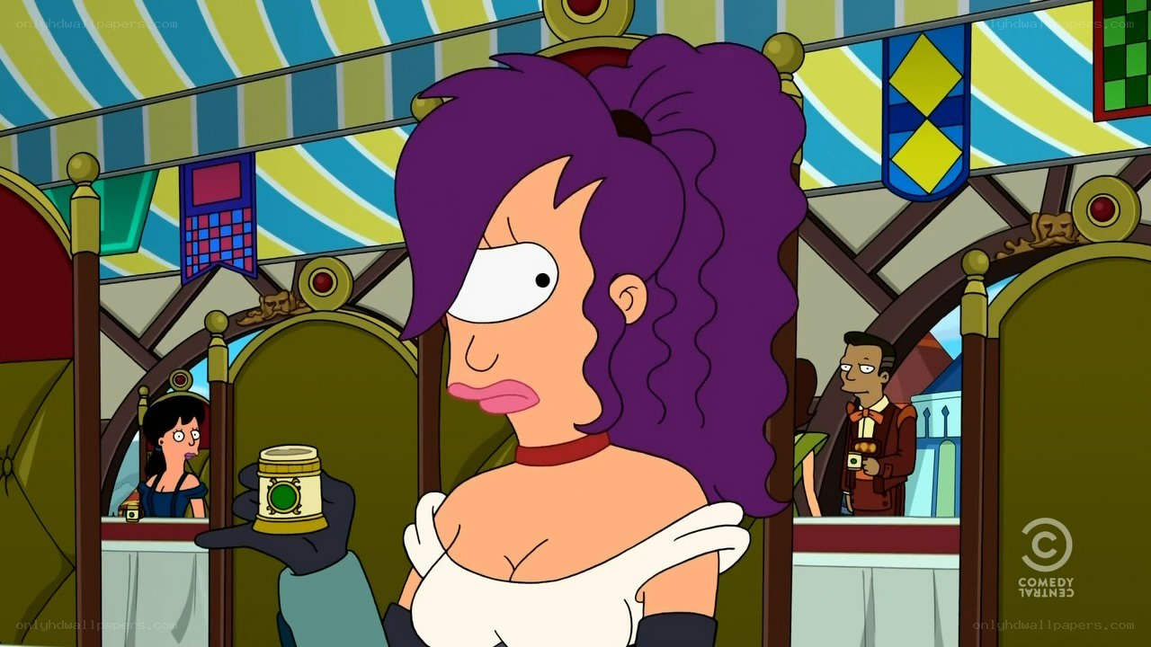 Futurama character in a tavern