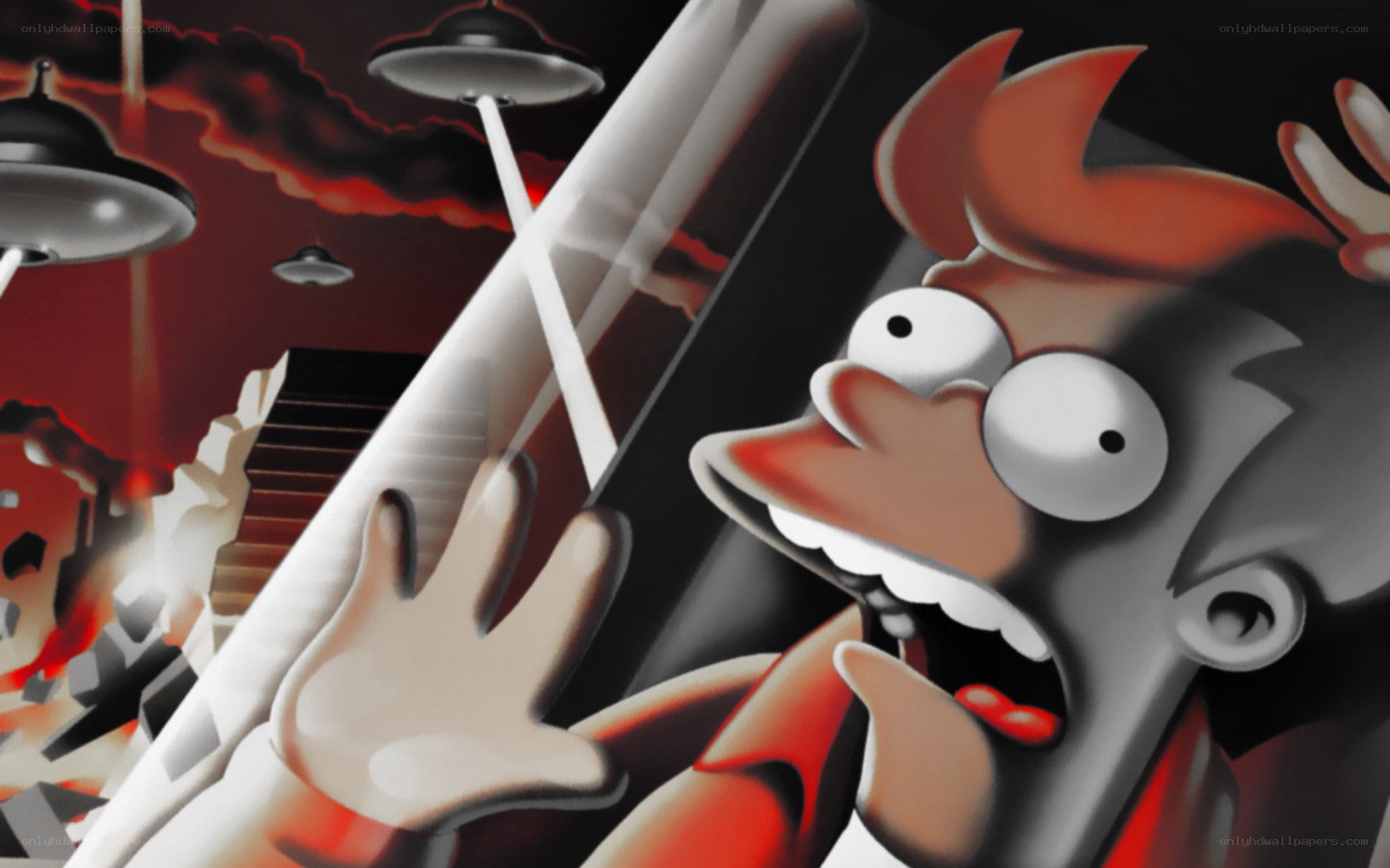 Futurama character in chaos