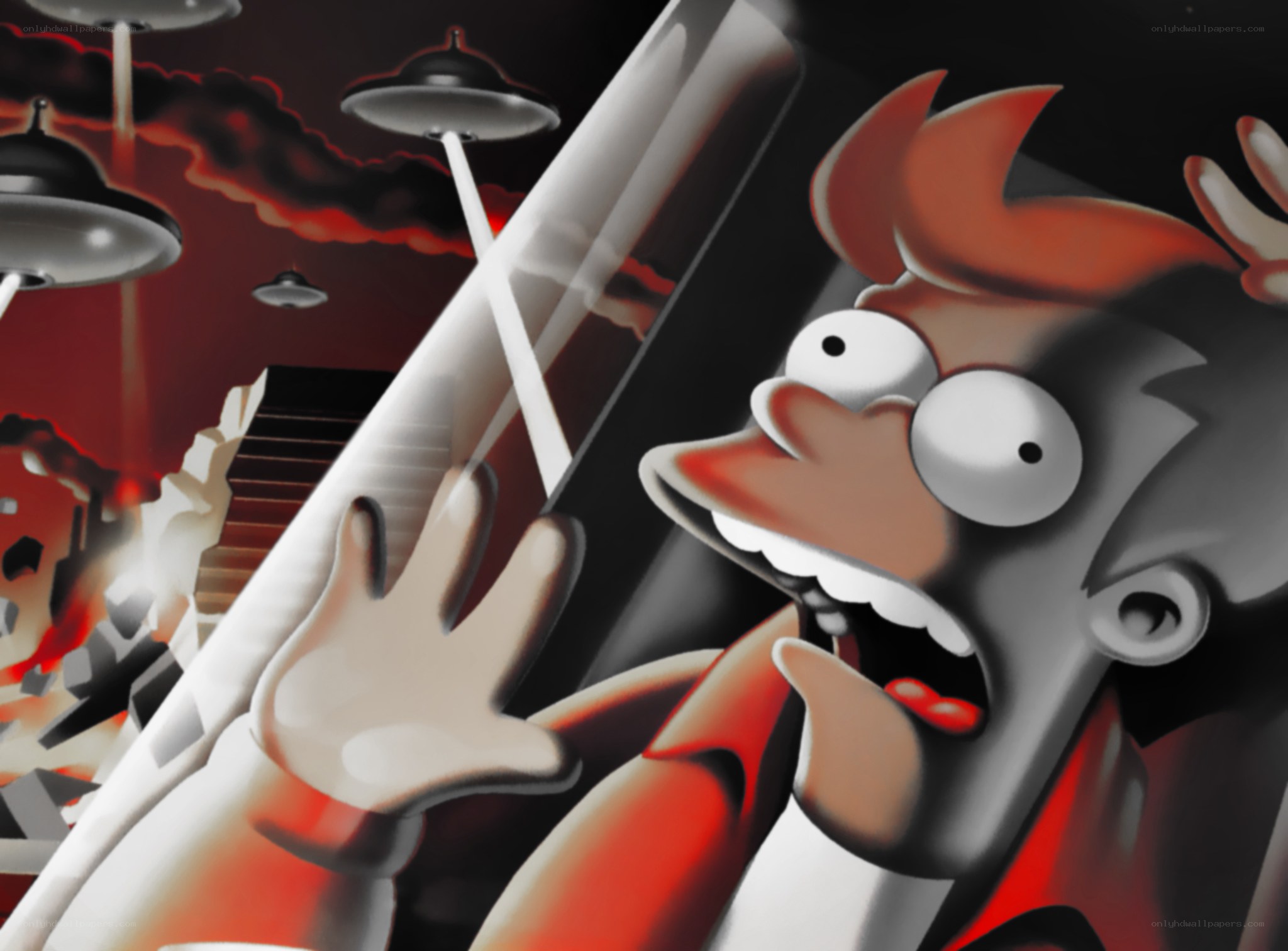 Futurama character in chaos