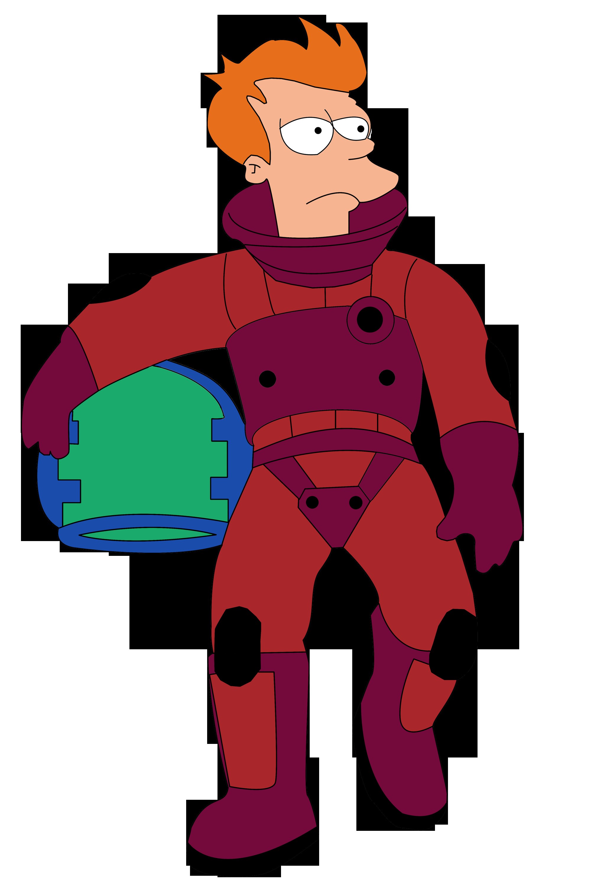 Futurama character in space suit