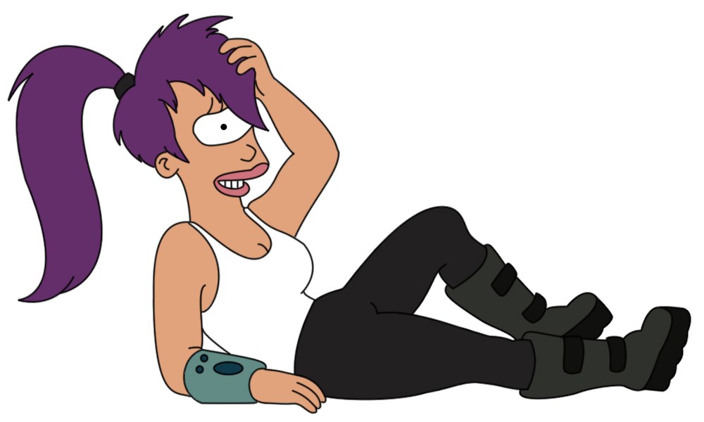 Futurama character lying down