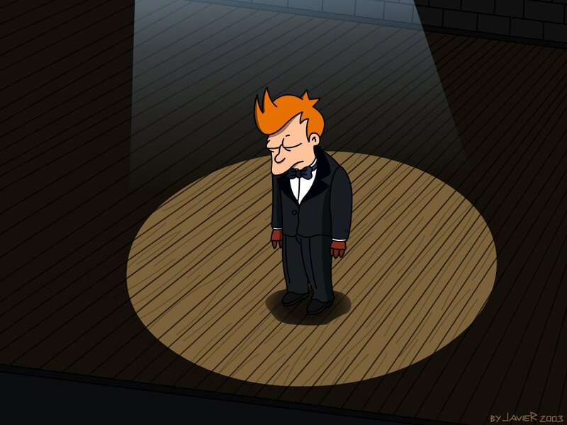 Futurama Character on Stage — Orange