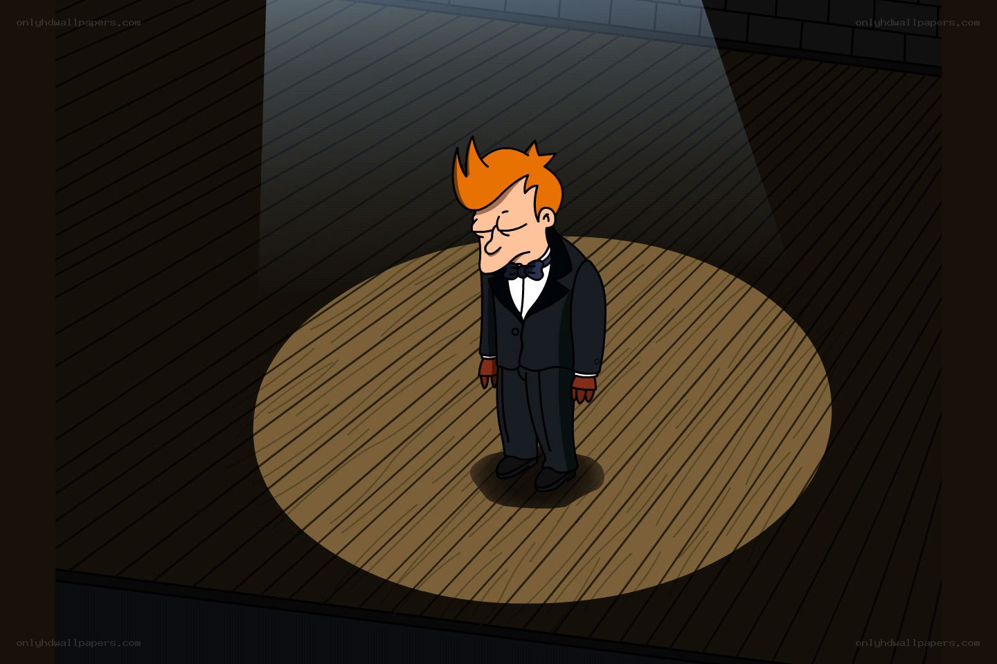 Futurama character on stage