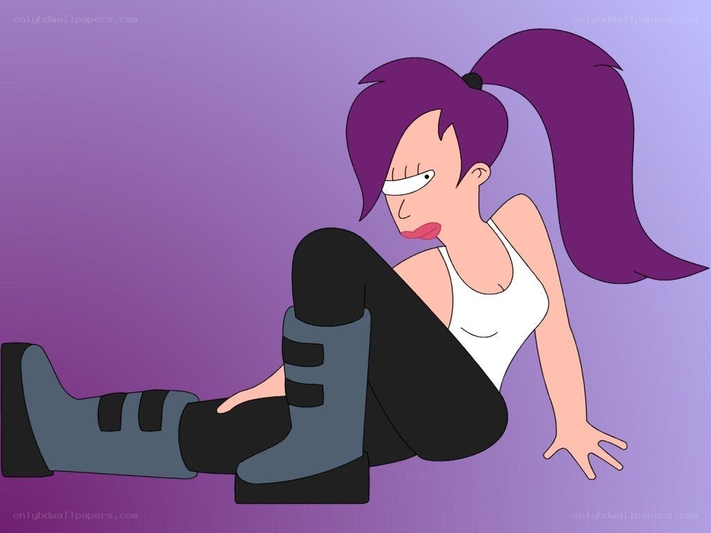 Futurama character sitting on floor