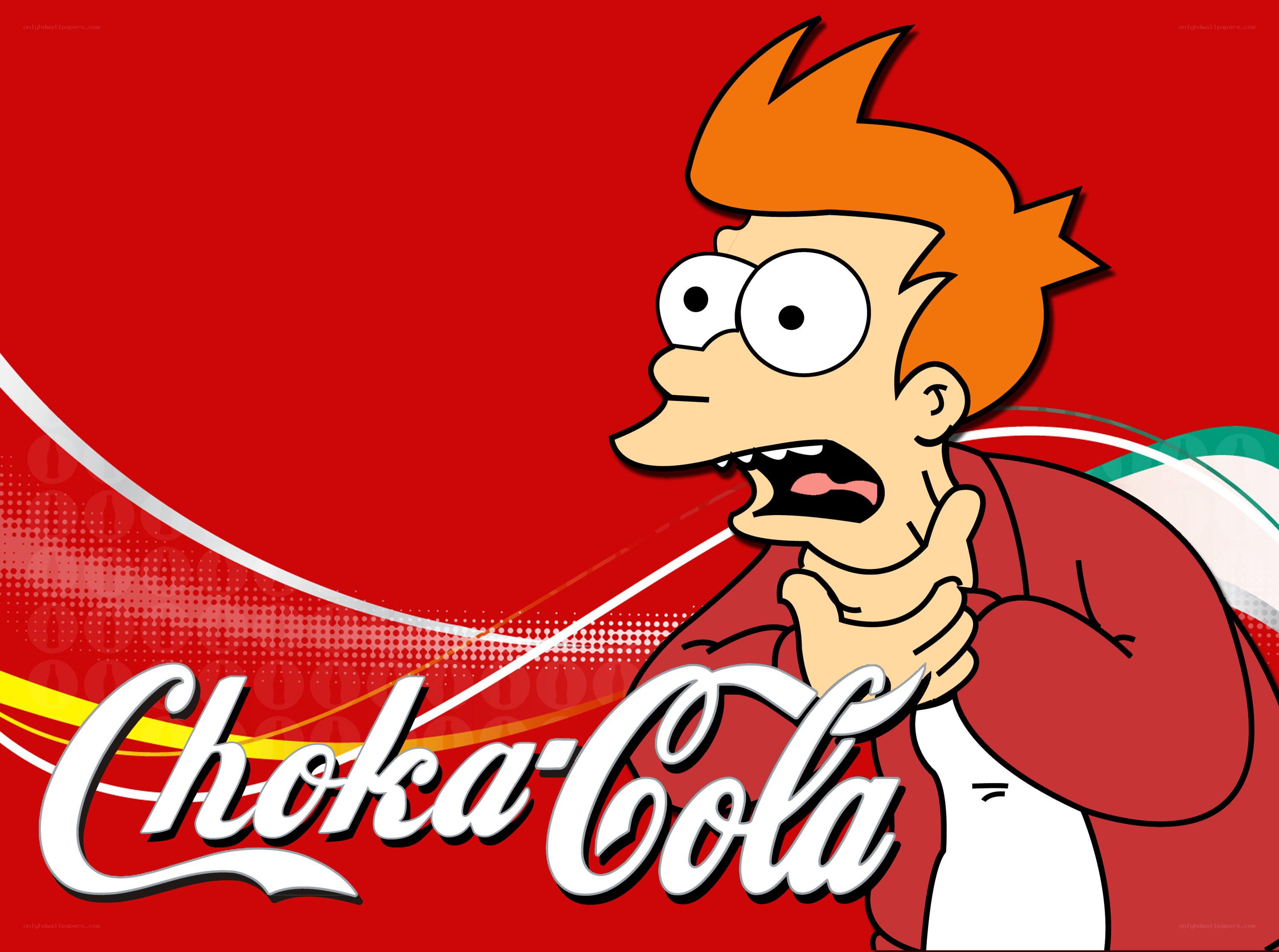 Futurama character with Choka-Cola