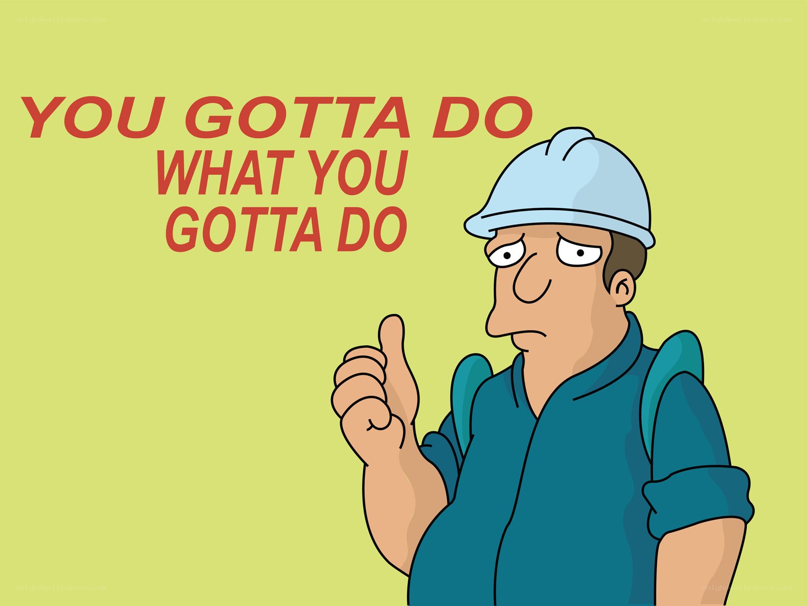 Futurama character with quote