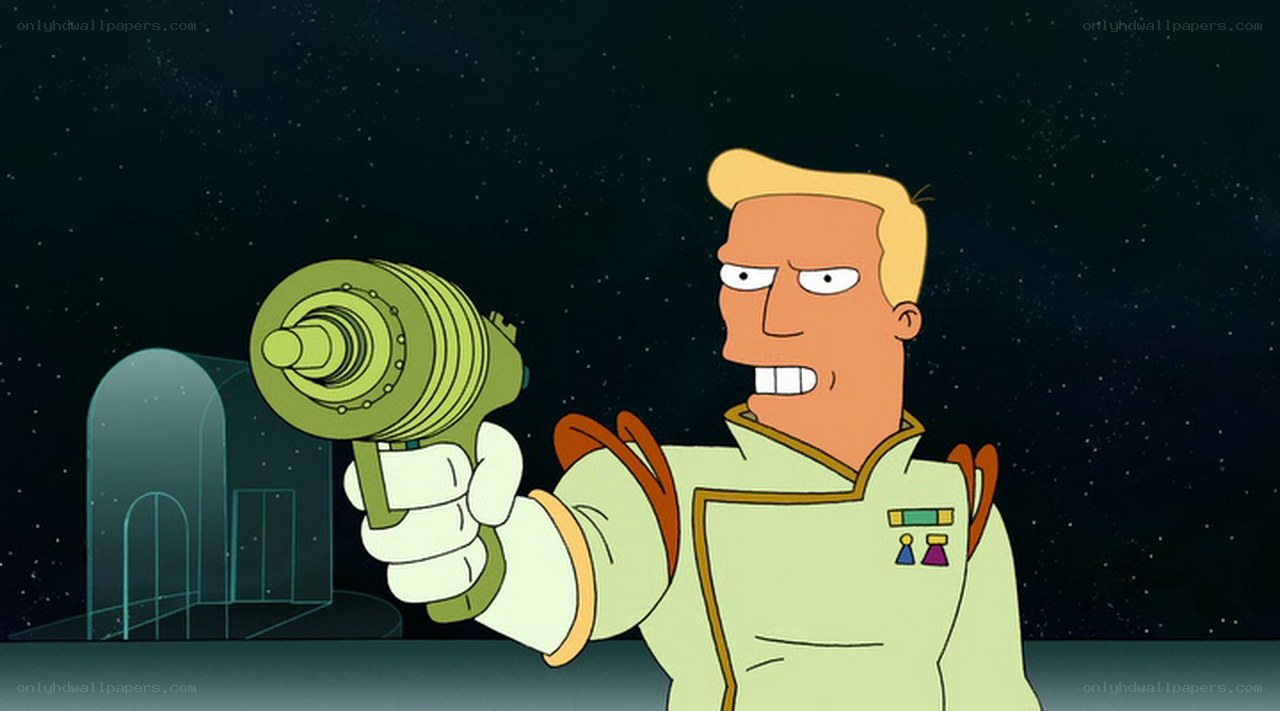 Futurama character with weapon