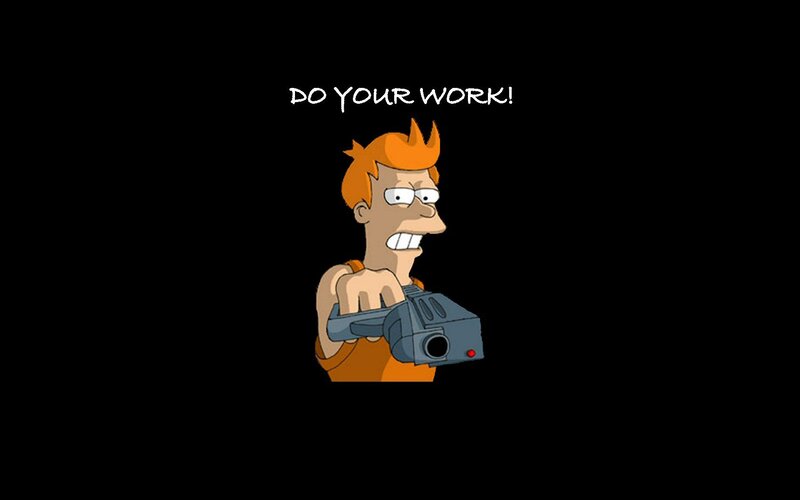 Futurama character with weapon