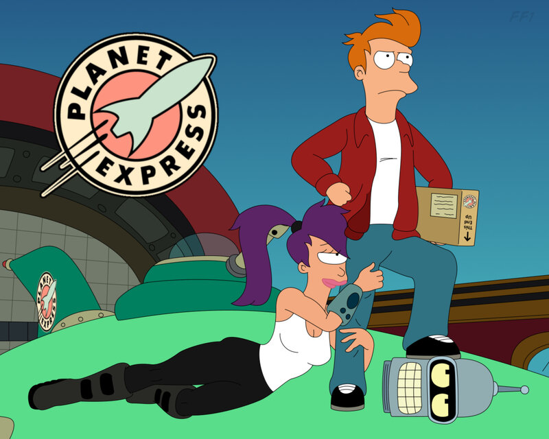 Futurama characters at Planet Express